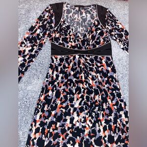 BCBGMaxAzria Multicolor Long Sleeve Dress